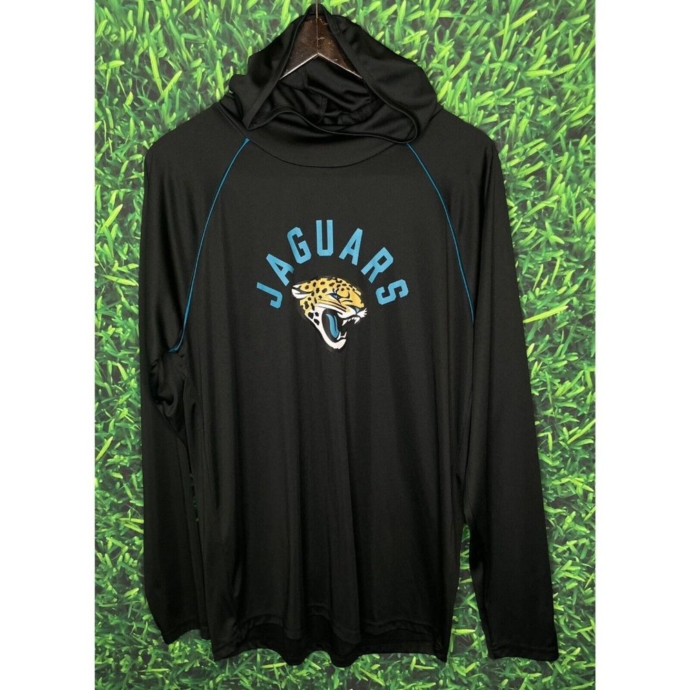 Jacksonville Jaguars NFL Black Long Sleeve T-Shirt Men’s Large Starter Stretch